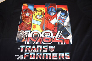 Transformers Autobot Vintage Inspired Mens Black 3XLarge Unisex T-Shirt - New